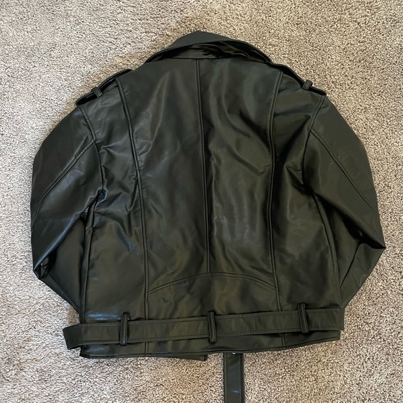 Zara Oversized Faux Leather Jacket - Picture 6 of 10